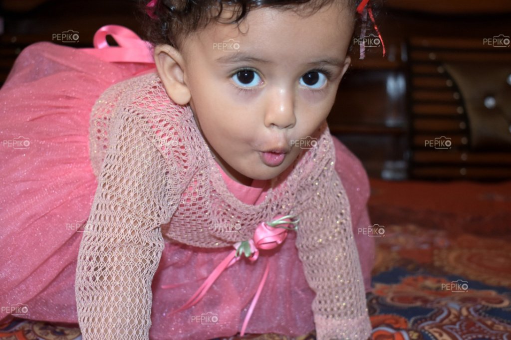 Cute pose of baby girl