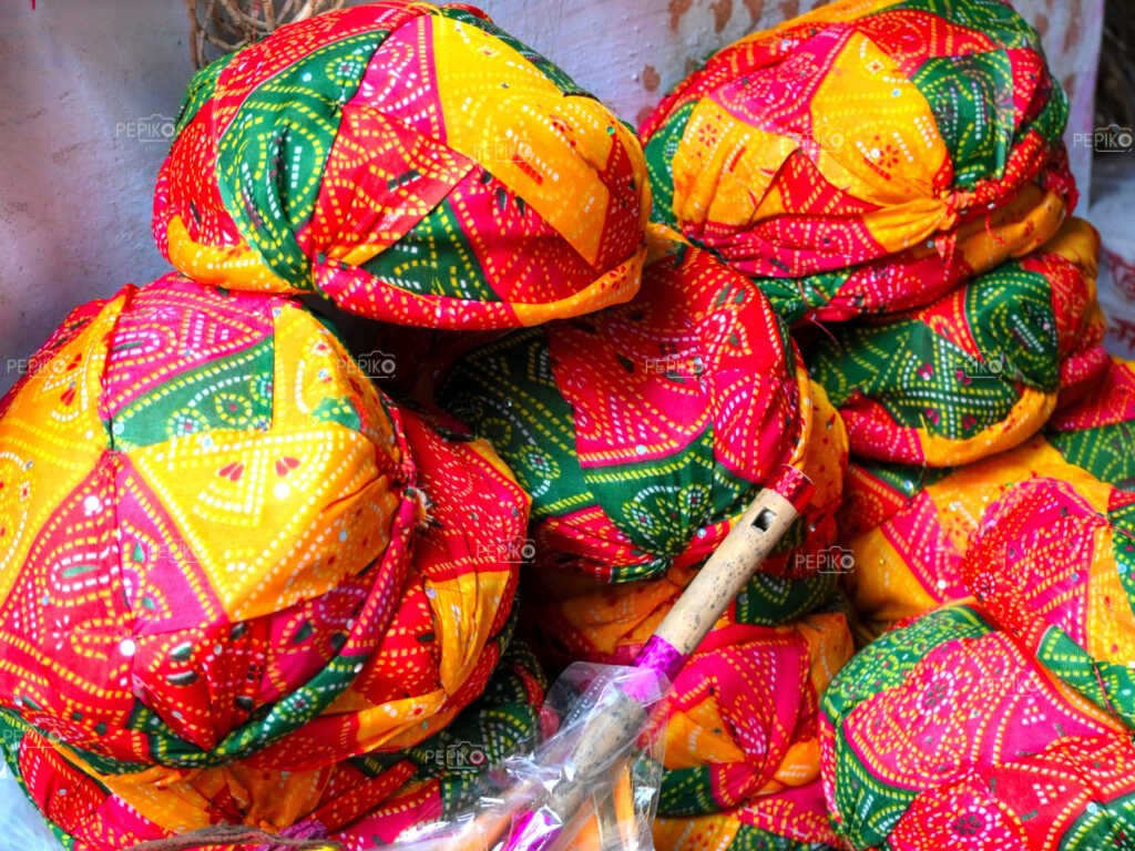 
									Indian ethnic colorful hat made of cotton cloth