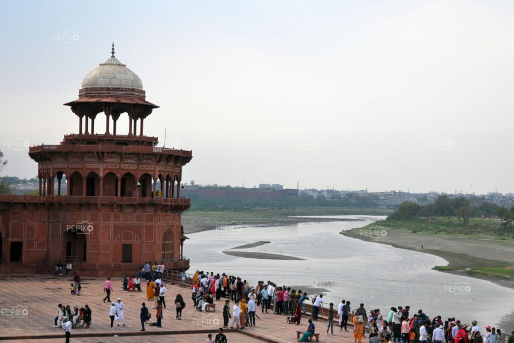 Yamuna river view from The Taj Mahal, India